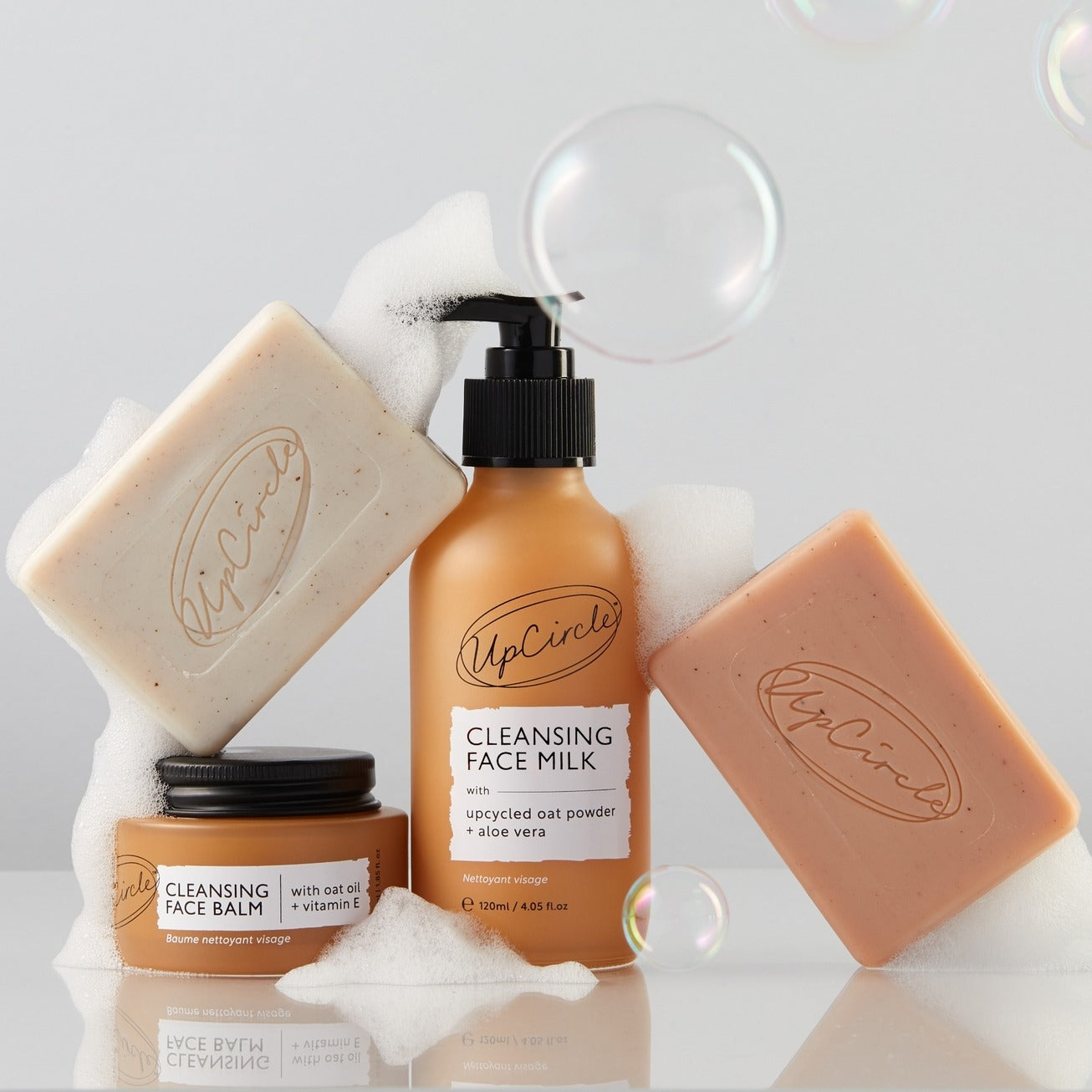 Leite de Limpeza Facial Vegan – Aveia Reciclada